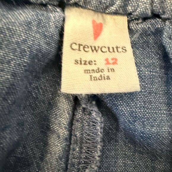 Crewcuts Girls 2 Set Outfit black & white plaid and denim size 12 - Picture 3 of 9